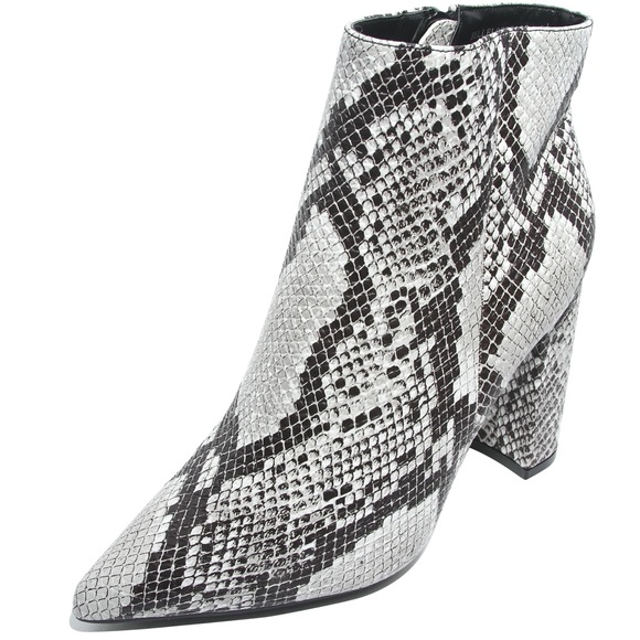 Shoes - Snakeskin ankle booties